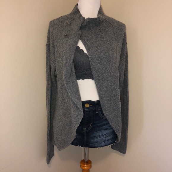 Free People Alpaca/Wool Blend Mock Neck Sweater-M - Picture 14 of 16